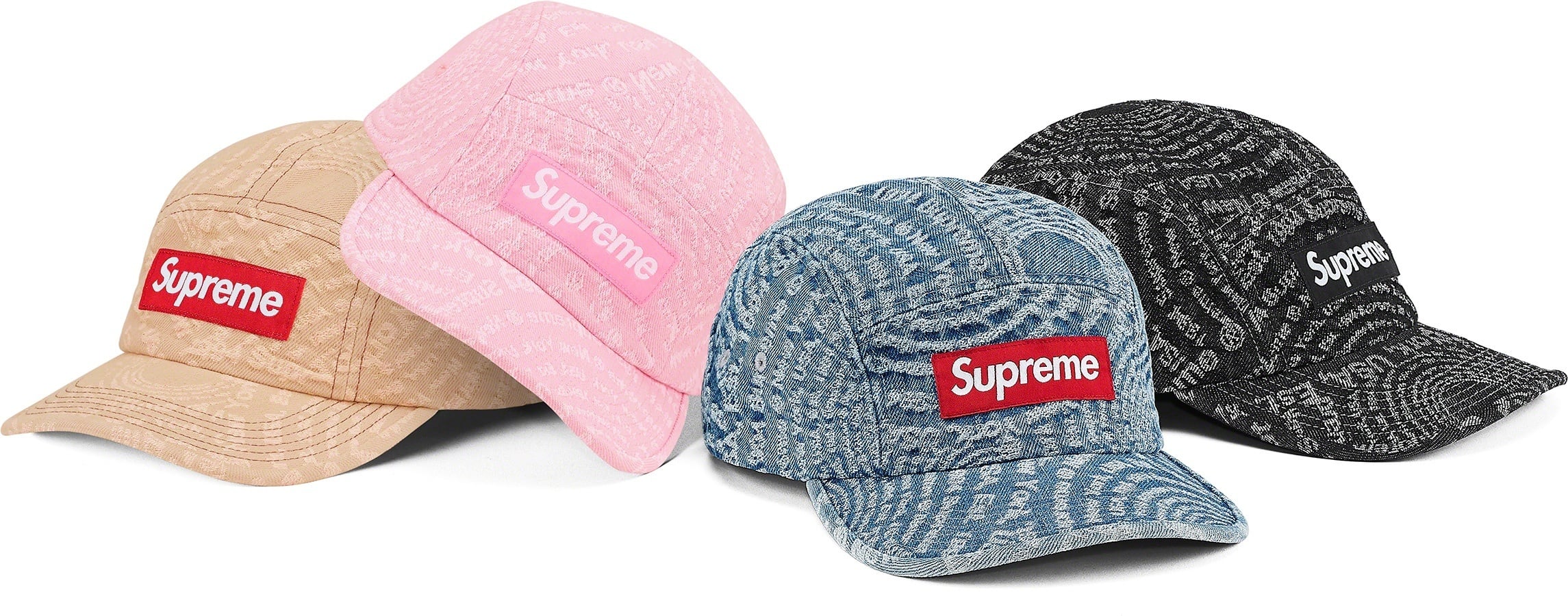 Circles Jacquard Denim Camp Cap